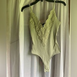 SOLD!!     Windsor sage green bodysuit